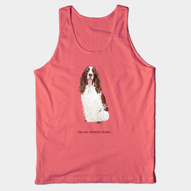 cute english springer spaniel dog Tank Top by kuinif